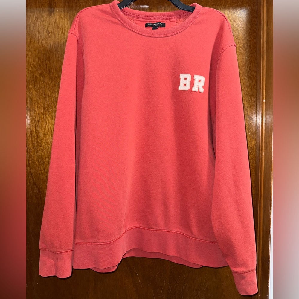 Banana Republic Red Crewneck Top